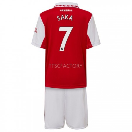 Billiga Fotbollströjor Arsenal Saka 7 Barn Hemma tröja 2022/23 Kortärmad